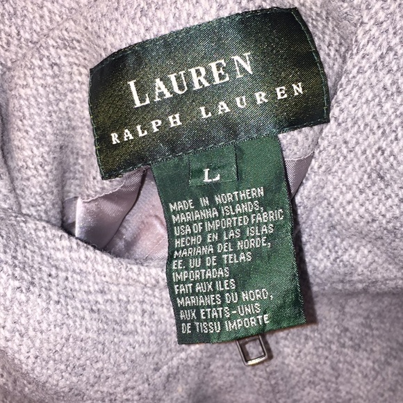 LAUREN RALPH LAUREN GRAY TWEED HOODED JACKET - Picture 4 of 4